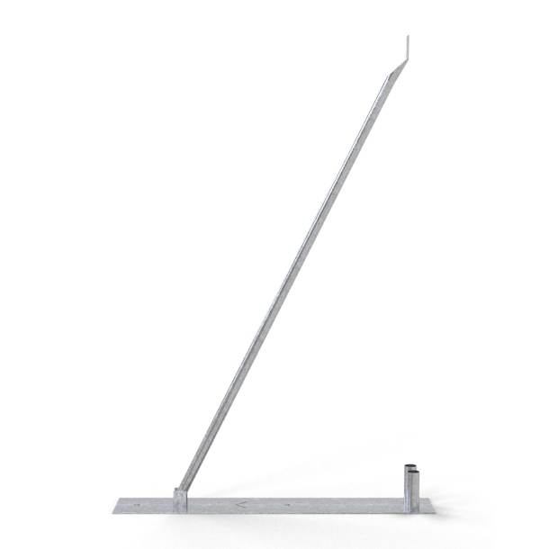 Mobile fence support strut | incl. base plate | galvanized, without clamp